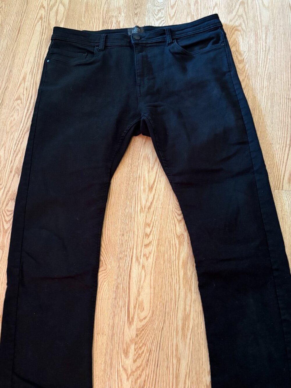Jachs New York Comfort Stretch Jeans Men 36x32 Black Denim Pants Casual Pockets